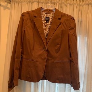 GAP Brown Cotton Blazer